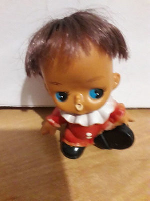 Japan vintage doll used, retro 70s