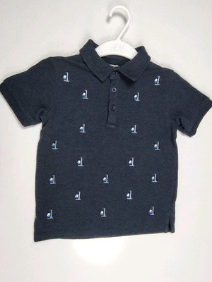 Polo shirt blue for 4-5 years, size 104-110