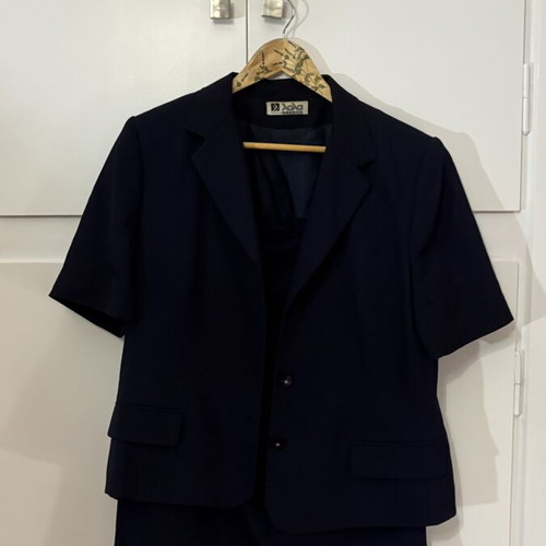 Lola luxury suit with skirt like new, black, sizes 52 and 44