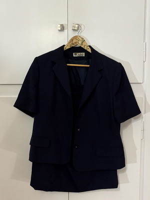 Lola luxury suit with skirt like new, black, sizes 52 and 44