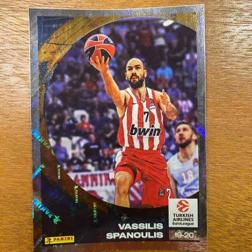 Vassilis Spanoulis Euroleague 2024-25 Panini card like new
