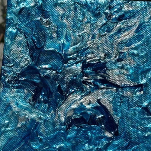 Fluirt Art Blue Handmade