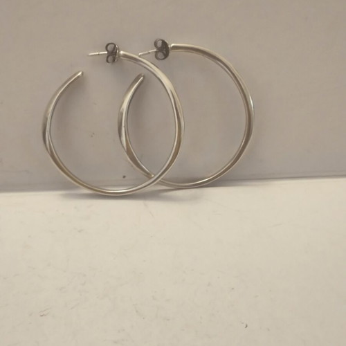 Onar silver 925 hoop earrings