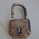 Old functional padlock