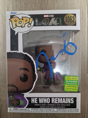 Funko Pop He Who Remains #1062 signed like new