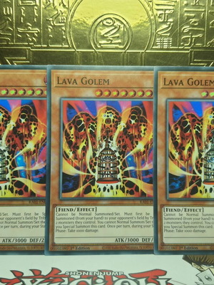 Lava Golem Yu-Gi-Oh! card playset