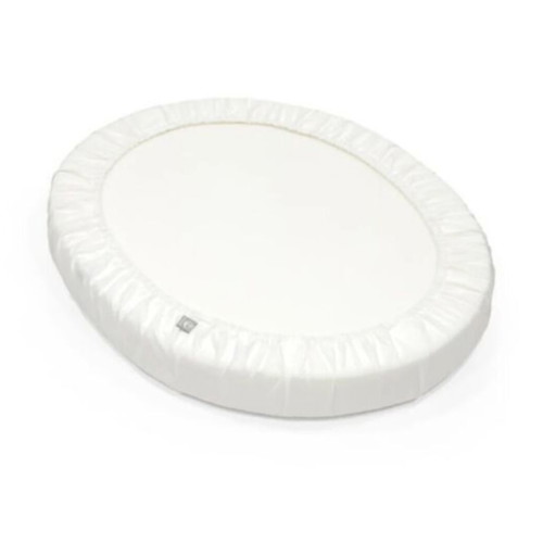 Stokke Sleepi Mini V3 fitted baby sheet like new, white and beige