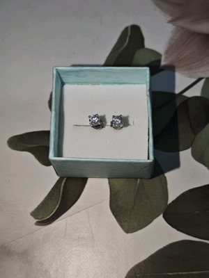 Σκουλαρίκια ασημένια 925 καινούργια με ζιρκόνιο