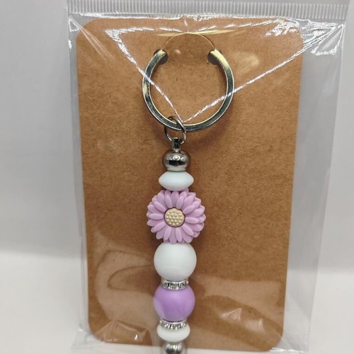 Handmade keychain with flower new
