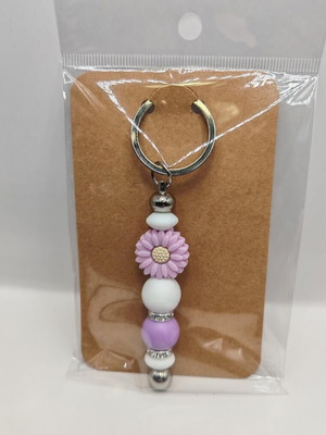 Handmade keychain with flower new