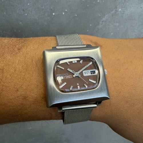 Seiko 5 TV Vintage Automatic watch, 21 Jewels, 1974