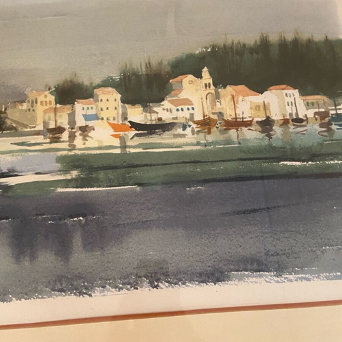 Collectible lithograph by painter Pari Preka like new