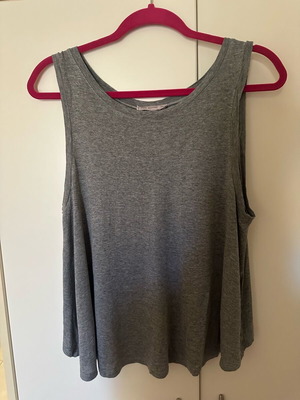 Pink Woman backless top like new, gray, size M