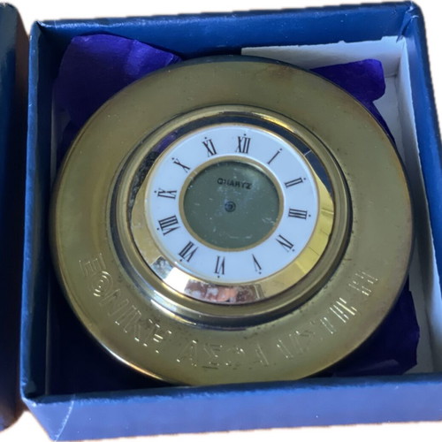 Quartz press papier clock of Ethniki Asfalistiki new