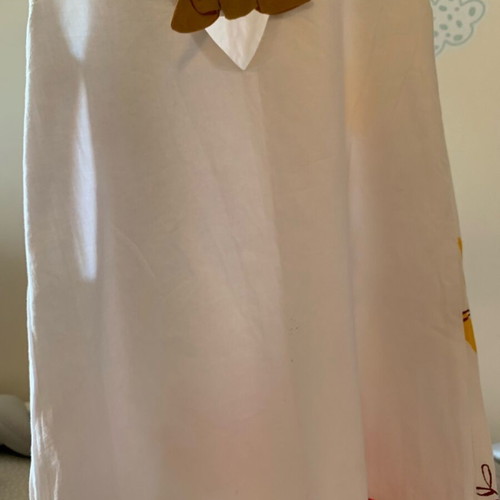 Dpam dress for girl 6 years (116cm), white fantastic