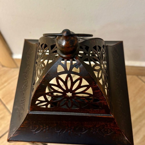 Bronze Floor Lantern like new