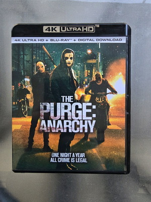 The Purge Anarchy Blu-Ray like new with Greek subtitles