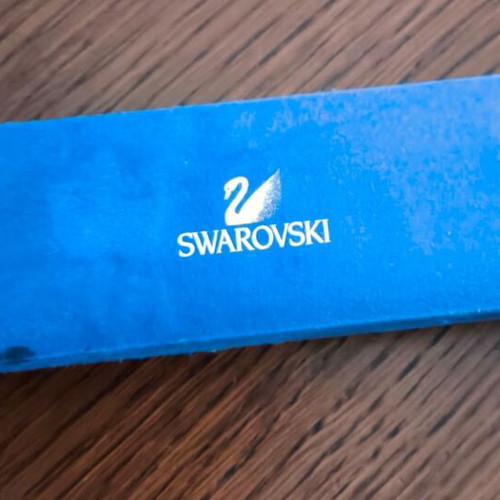 Swarovski empty jewelry box used, narrow