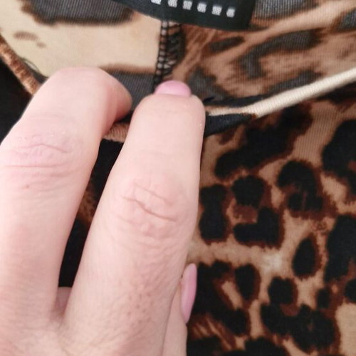 Leopard leggings S/M like new, elastic and non-transparent