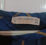 Pull and Bear sleeveless blouse medium used, blue check pattern