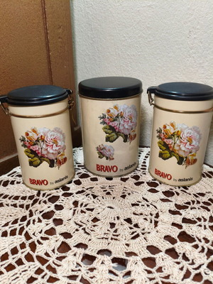 Bravo 90 Years by Aslanis Tin Collectible Boxes set of 3 like new