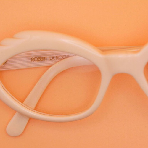 Robert La Roche Vintage 80s Eyeglasses New, Model 315 White