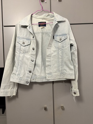 Vintage Denim Jacket Jackelin Lee Light Blue Wash Size L Like New