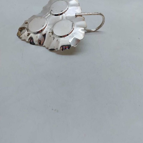 Vintage spice set used, leaf shape, made in England