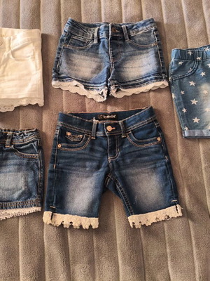 Children's summer shorts like new, size 6, blue
