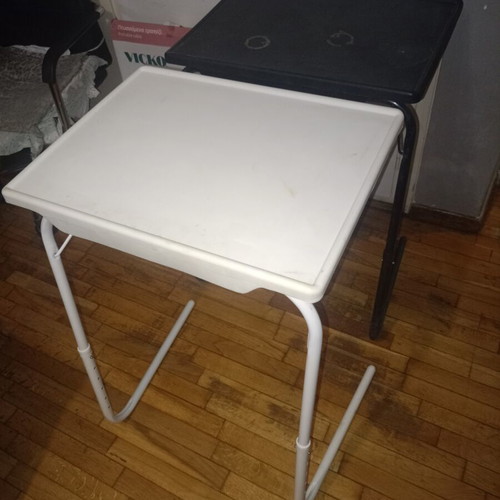 VICKO folding table used, white and black
