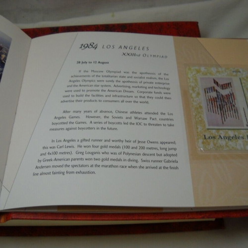 Olympic Games 1896-2004 album new with telephone cards and DVD