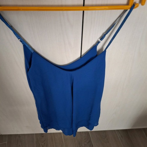 Women’s blue blouse medium used with adjustable straps