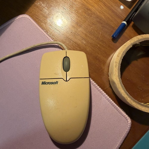 Microsoft Wheel Mouse vintage, fully functional, Serial/PS2
