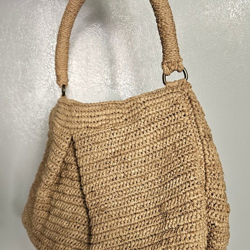 Ibeliv Raffia Shoulder Bag New, Straw Beige