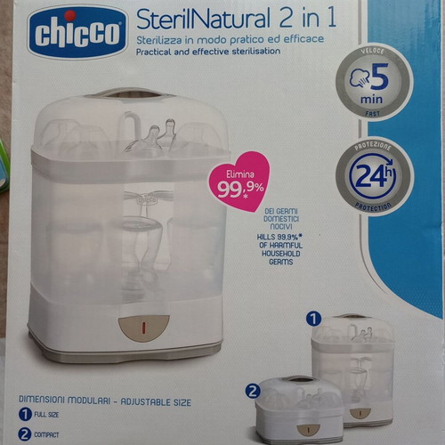Chicco Baby Sterilizer used, large capacity, fast steam