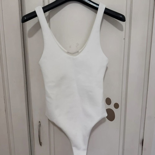 Zara white bodysuit XS