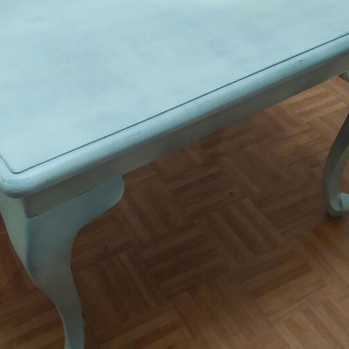 Coffee table used, processed with chalk paint