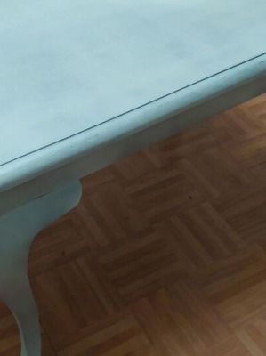 Coffee table used, processed with chalk paint