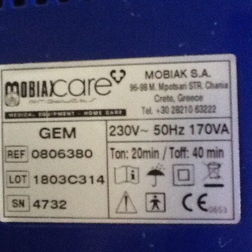 Mobiak Care nebulizer new in packaging