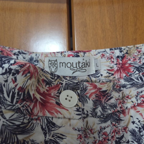 Moutaki summer pants used, colorful, size L