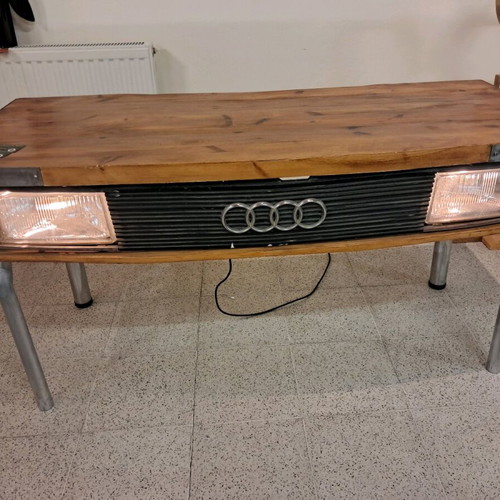 Audi 100 desk new from old car parts