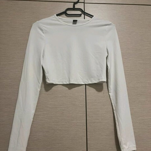 Shein blouse white, thin fabric, like new, size S