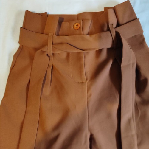 Brown high-waisted pants Small new