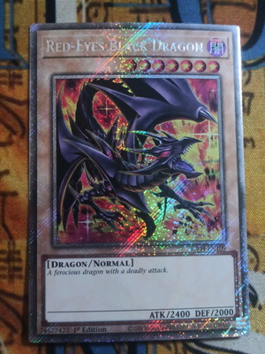 Red Eyes Black Dragon Platinum Secret Rare κάρτα σε άριστη κατάσταση