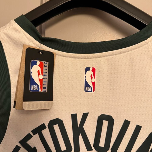 Authentic Giannis Antetokounmpo Nike Swingman Association Edition Jersey in Luxury Frame new