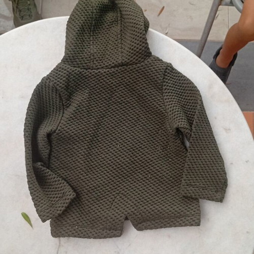 Baby hoodie like new, size 1 year, brand Seven Eleven, olive color