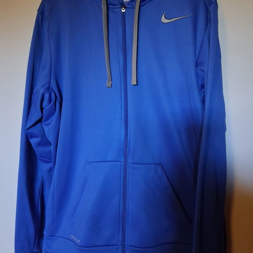 Nike men's jacket L used, blue, 100% polyester