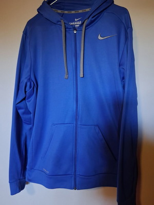 Nike men's jacket L used, blue, 100% polyester