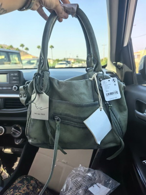 Free People Emerson leather shoulder tote bag, new with tags