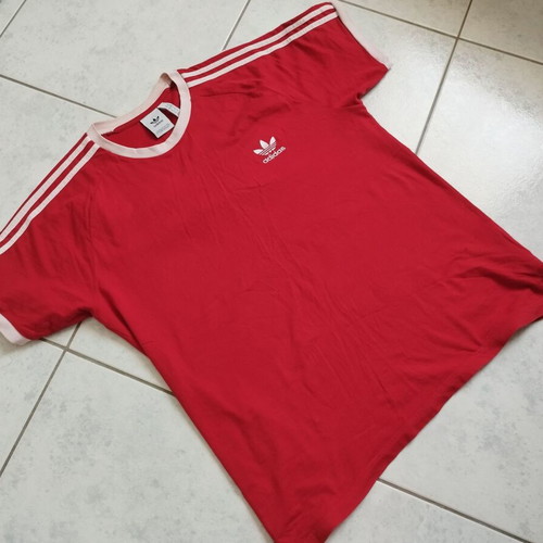 Μπλούζα κοντομάνικη Adidas XL μεταχειρισμένη, κόκκινη